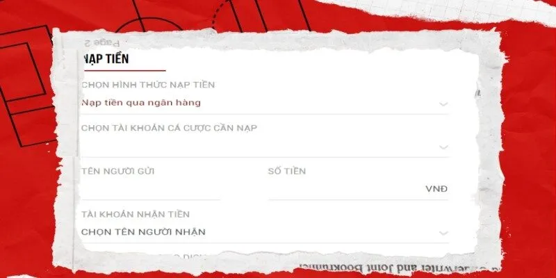 Trên giao diện chính của trang web Olybet, chọn mục “Game bài” và tìm đến trò chơi Liêng. Sau đó, nhấp vào và tham gia bàn chơi phù hợp với số tiền mà bạn muốn cược. Nạp tiền vào tài khoản game bài Liêng Olybet.
