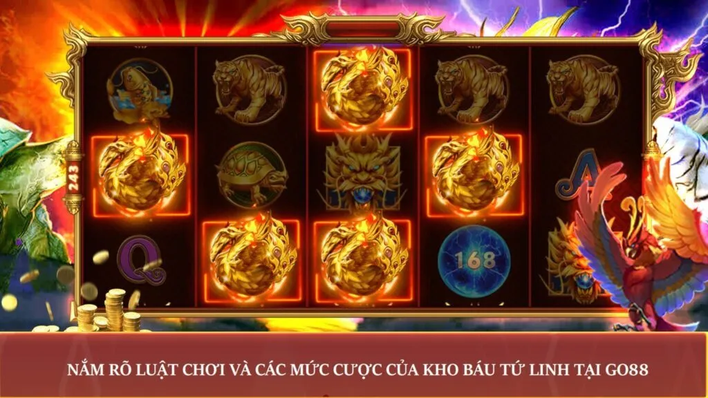 Kho Báu Tứ Linh - Trò Chơi Slots Siêu Hot Tại Olybet 4 Luôn xem xét mức cược và tìm hiểu luật chơi Kho Báu Tứ Linh trước
